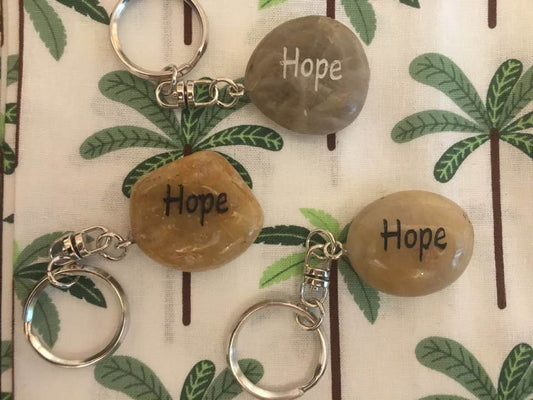 Stone Keyring 'Hope'