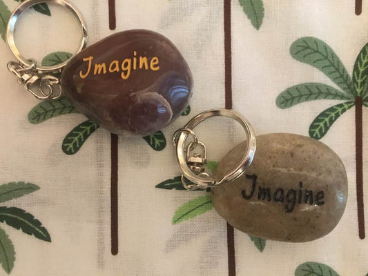 Stone Keyring'Imagine'