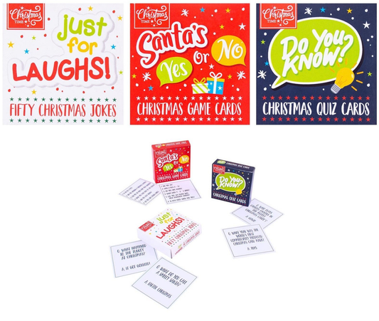 Christmas Trivia Cards (Choose From 3 Designs)