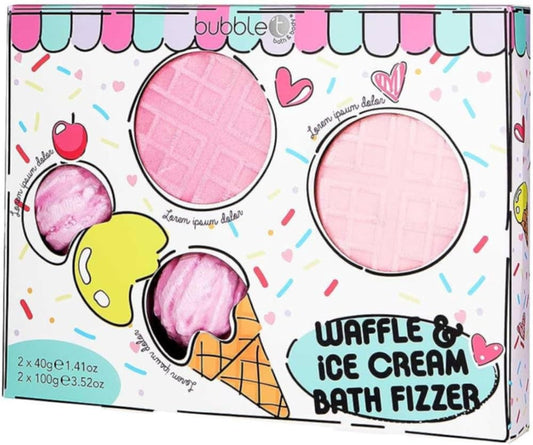 Bubble T Waffle & Ice Cream Bath Bomb Gift Set