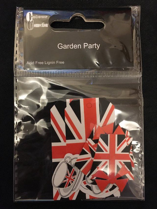 Colour Creation Garden Party Union Flags & Tea Cups Embellishments