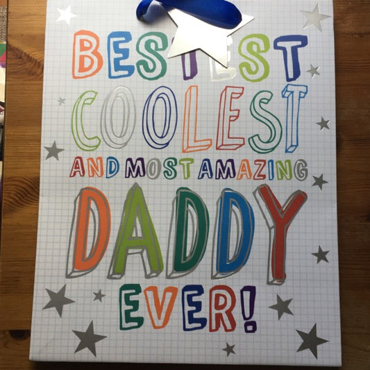Father's Day Gift Bag Large 26.5 x 33 x 14cm Approx