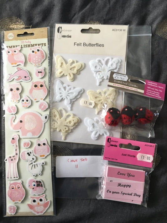 Craft Set 11 Baby Love Card & Topper Making