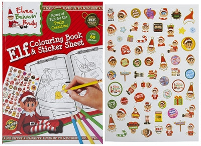 Elf Colouring Book & Sticker Sheet
