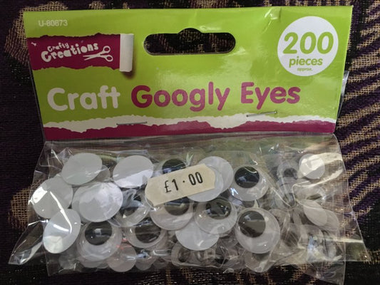 Googly Eyes Asst Sizes 200 Pieces