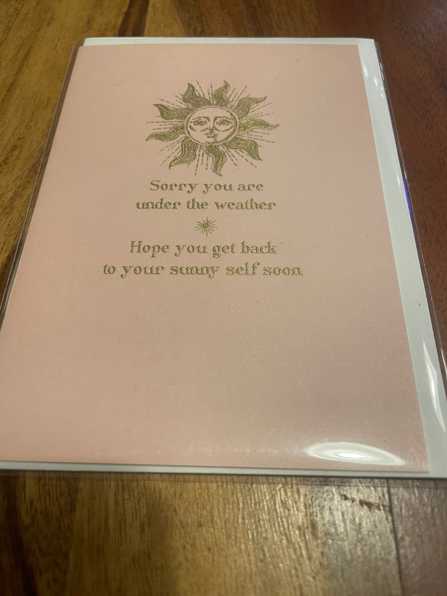 Get Well Soon Card-Sunny