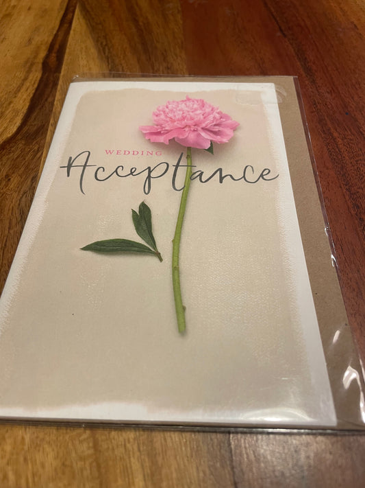 Wedding Acceptance Card
