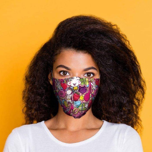 Sweet Teen Unicorn Adult Face Covering