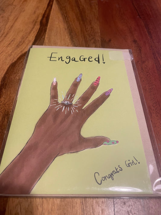 Engaged Gem Card