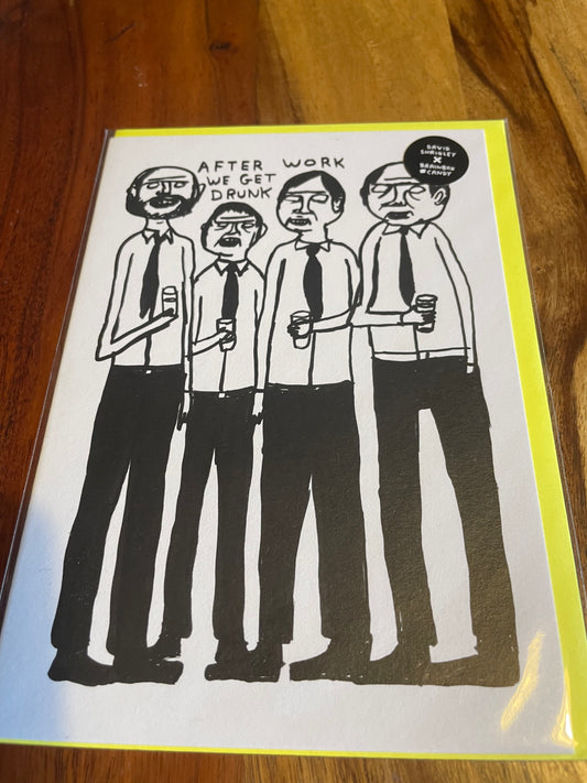 After Work Card -Blank inside