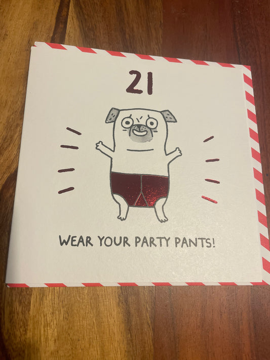 21st Birthday Card