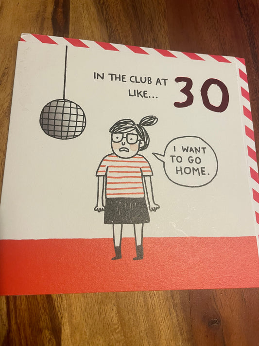 30th Birthday Card