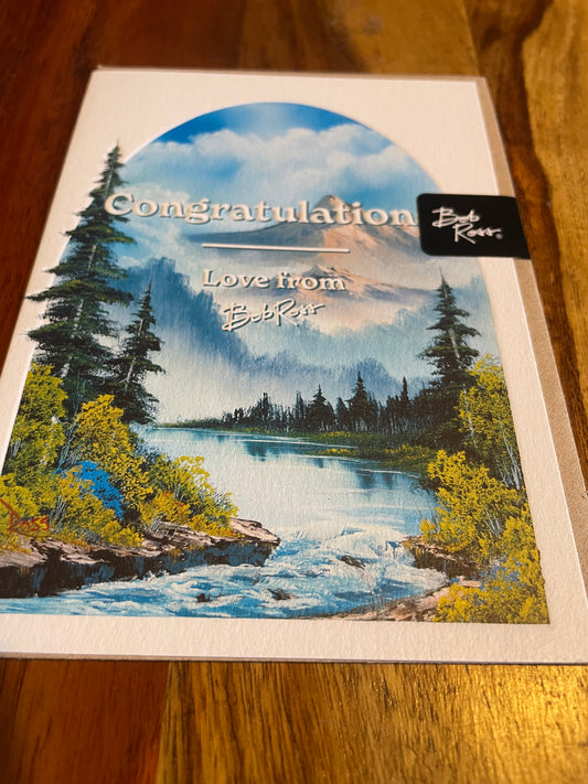 Bob Ross Congratulations Card