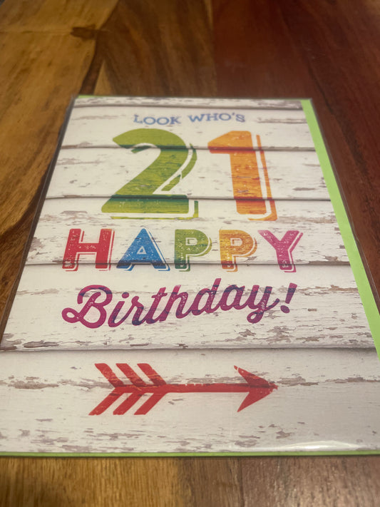 21st Birthday Card