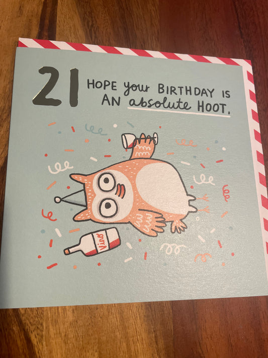21st Birthday Card