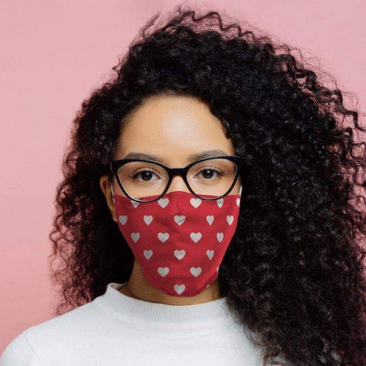 Love Hearts Adult Face Covering