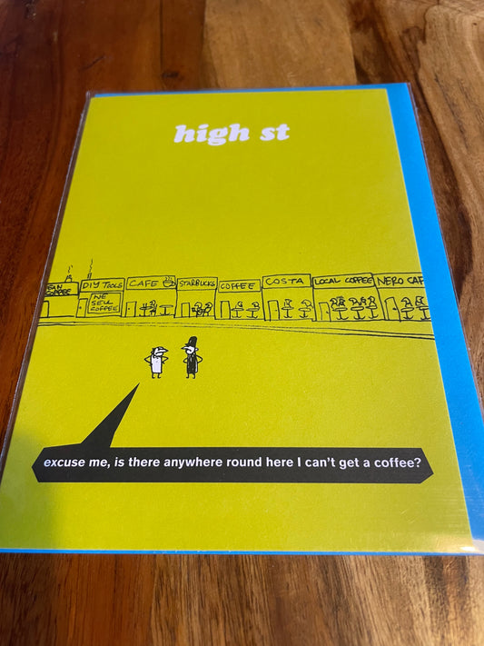 High Street Card -Blank inside