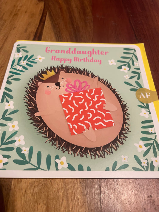 Granddaughter Birthday Card