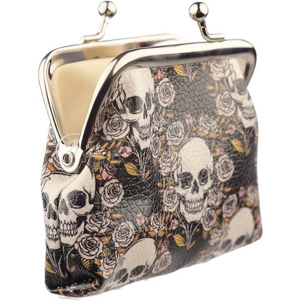Skull & Roses Tic Tac Purse