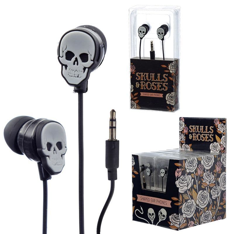Skull & Roses Shaped Ear Phones