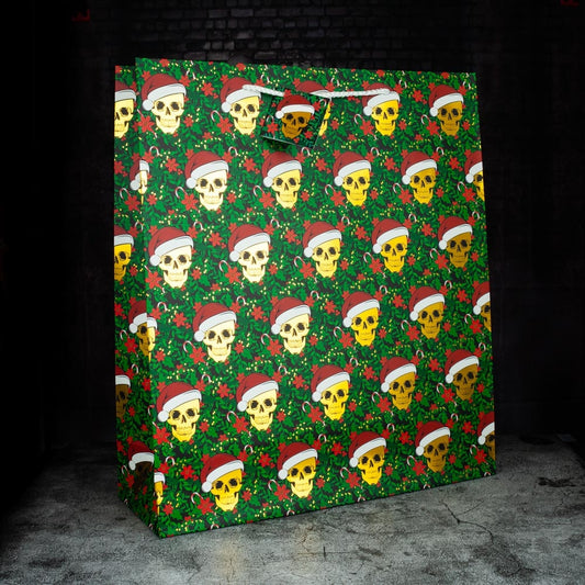 Christmas Multi-Skull Gift Bag-Extra Large