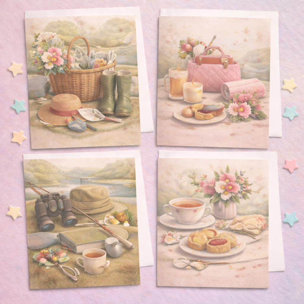 blank occasion cards collection featuring versatile designs for personalised messages and everyday celebrations