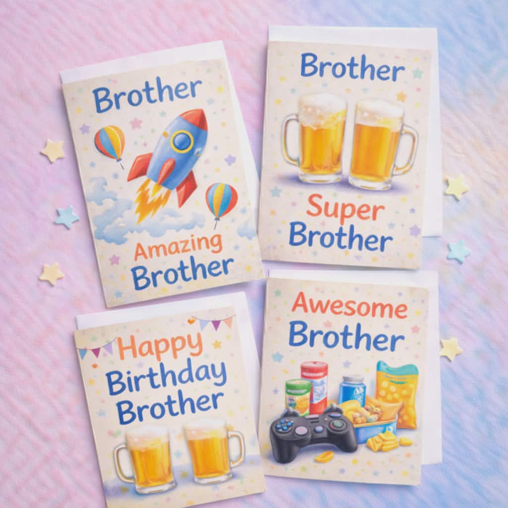 brother cards collection featuring thoughtful humorous and heartfelt designs for celebrating brothers