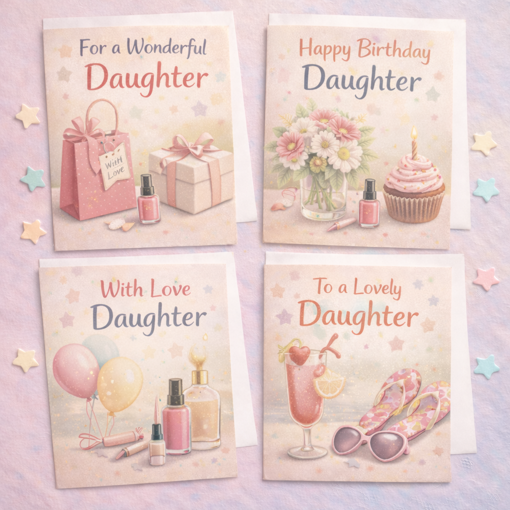 daughter cards collection featuring thoughtful heartfelt designs for celebrating daughters and special moments
