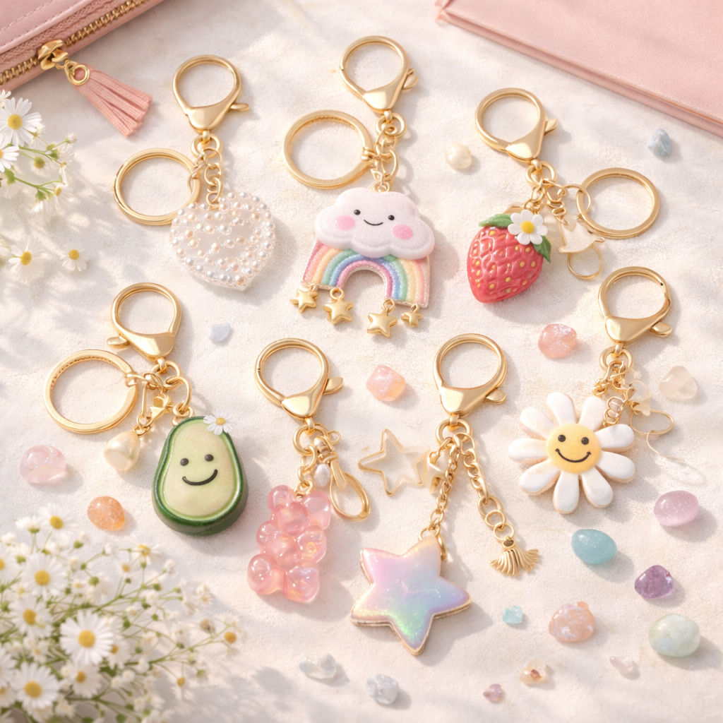 keyrings collection featuring quirky sentimental and novelty designs for everyday use and gifting
