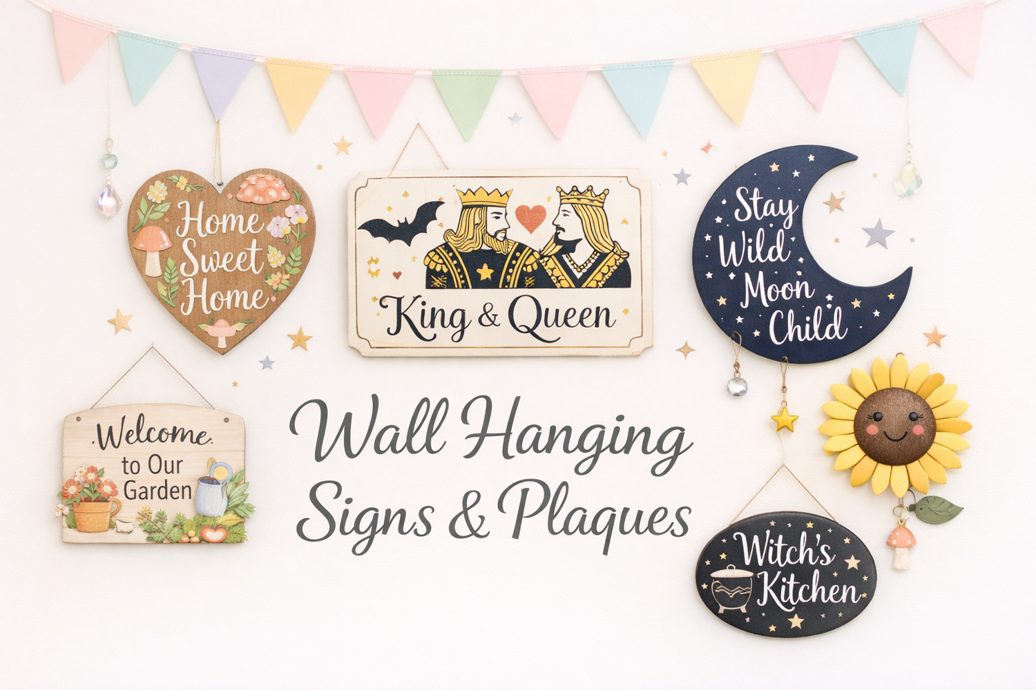 Wall Hanging Signs, Plaques & Bunting