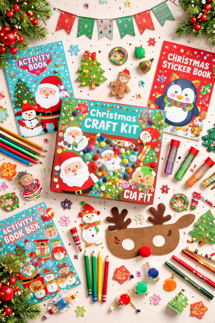 children’s christmas activities collection featuring festive crafts creative kits and holiday entertainment