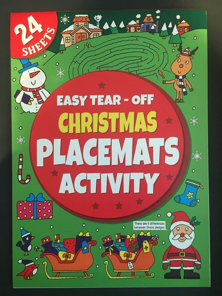 Christmas Placemats Activity Book