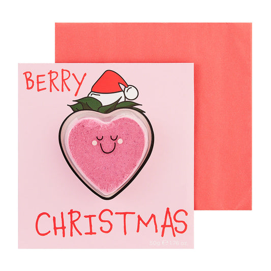 Bubble T Berry Christmas Bath Bomb Card