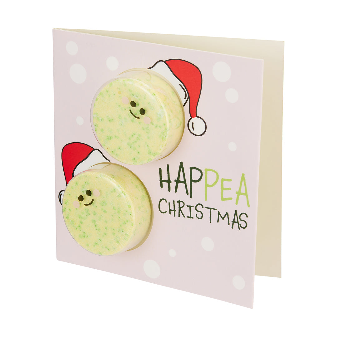 Bubble T HapPea Christmas Card Bath Bomb