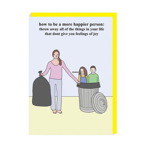 How To Be  A Happier Person Card