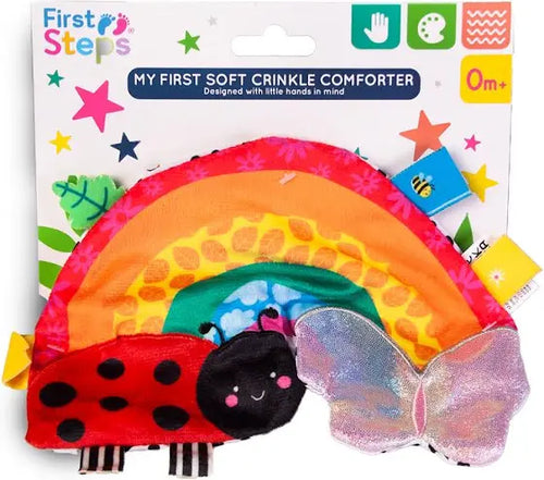 Baby Rainbow Crinkle Comforter