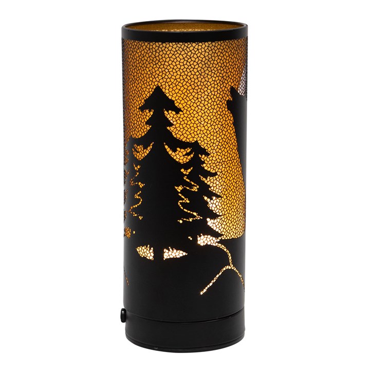 Lisa Parker Wolf Song Metal Aroma Lamp