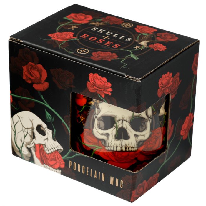 Skulls & Roses Porcelain Mug
