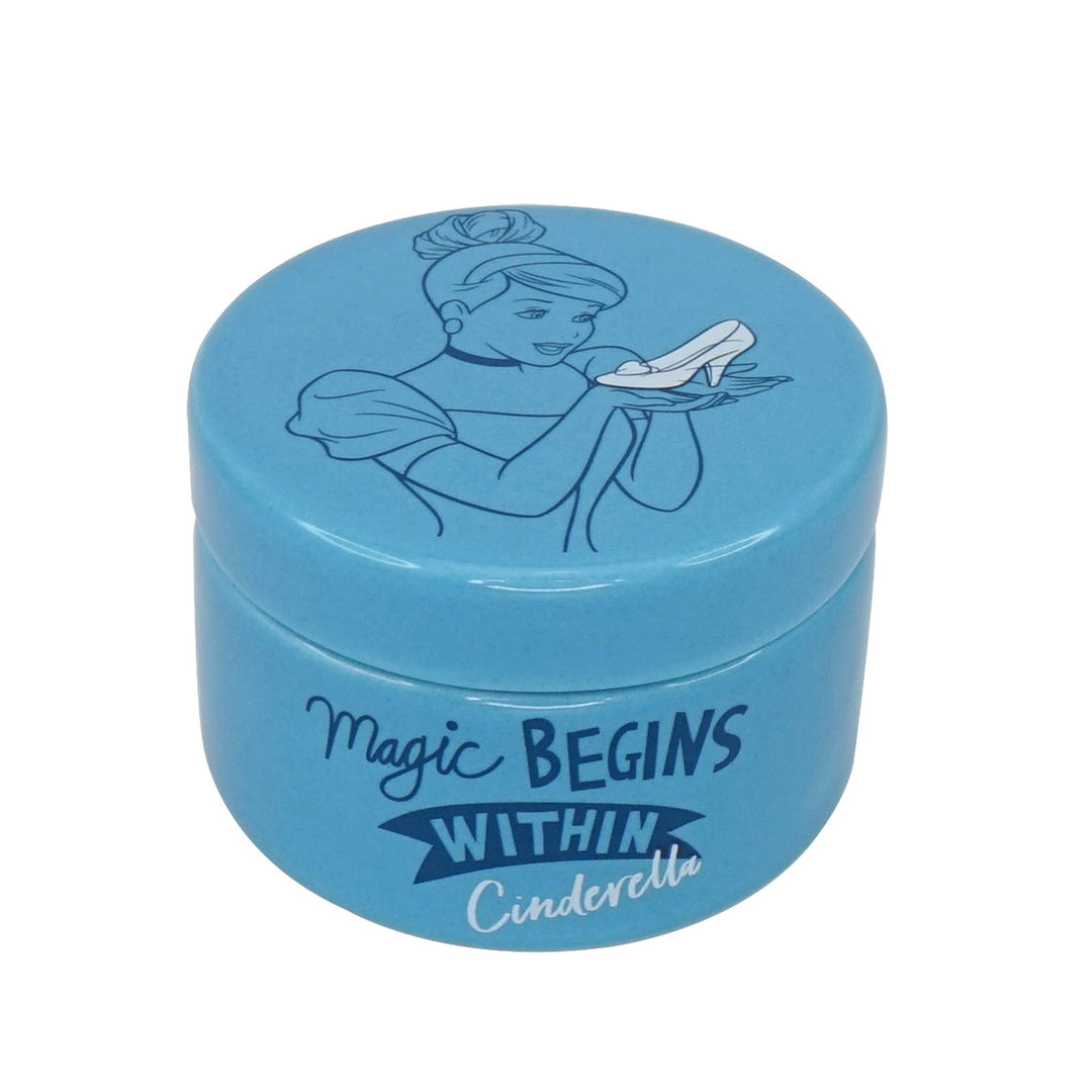 Box Round Ceramic (6cm) - Disney Cinderella