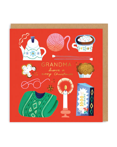 Grandma Have A Cosy Christmas Card