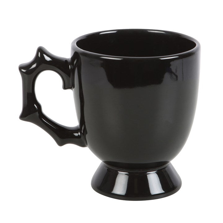 Black Spider Ceramic Teacup
