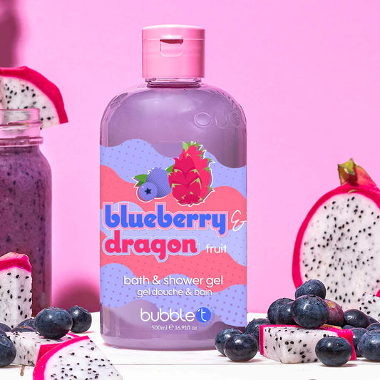 Bubble T Blueberry & Dragonfruit Smoothie Body Wash 500Ml