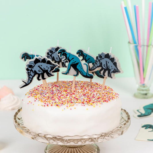 Dinosaur Party Candles (Set 6)