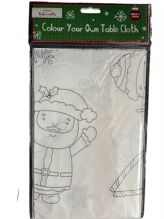 Christmas Colour Your Own Table Cloth (130cm x 175cm)