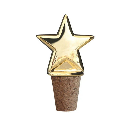 you’re a star wine bottle cork, ceramic and cork design with a gold star, perfect for wine lovers and as a gift for dinner hosts or celebrations
