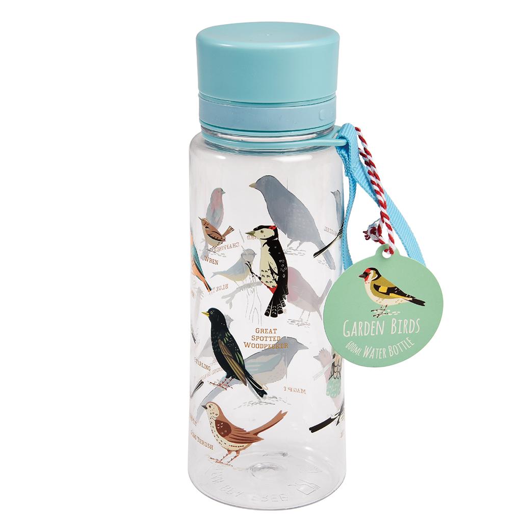 BPA free birds design water bottle 600ml reusable plastic drinks bottle