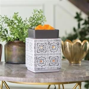 cottage ceramic wax burner aroma lamp with removable dish for home fragrance use
