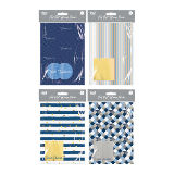 Men's Foil Wrapping Paper (2 Sheets, 2 Gift Tags)
