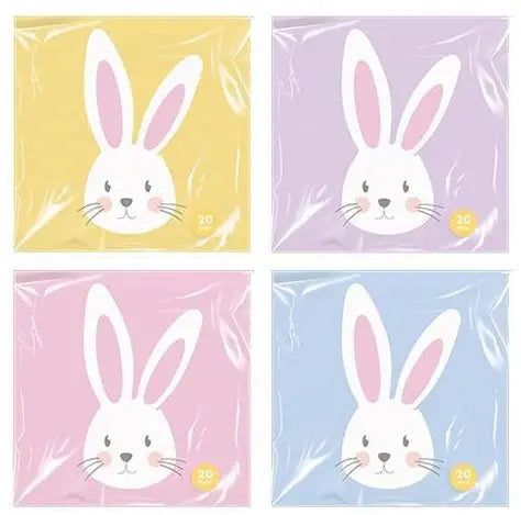 bunny napkins for spring & easter