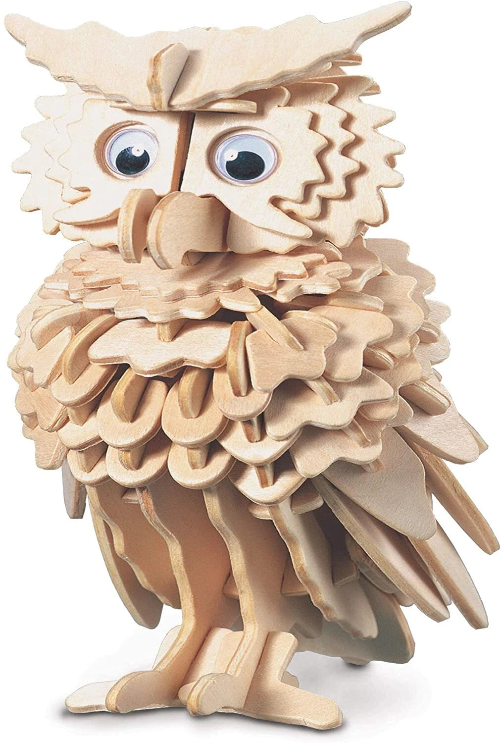 owl woodcraft construction kit assembled owl model, educational wooden craft activity, perfect for creative play and gifting